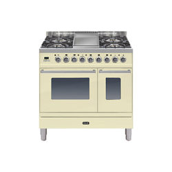 ILVE PDW90FE3 Roma Dual Fuel Freestanding Range Cooker Cream